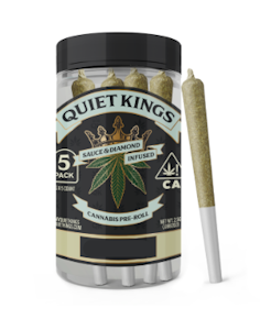 Quiet Kings | Lemon Cherry Infused Preroll 5pk | 2.5g ​