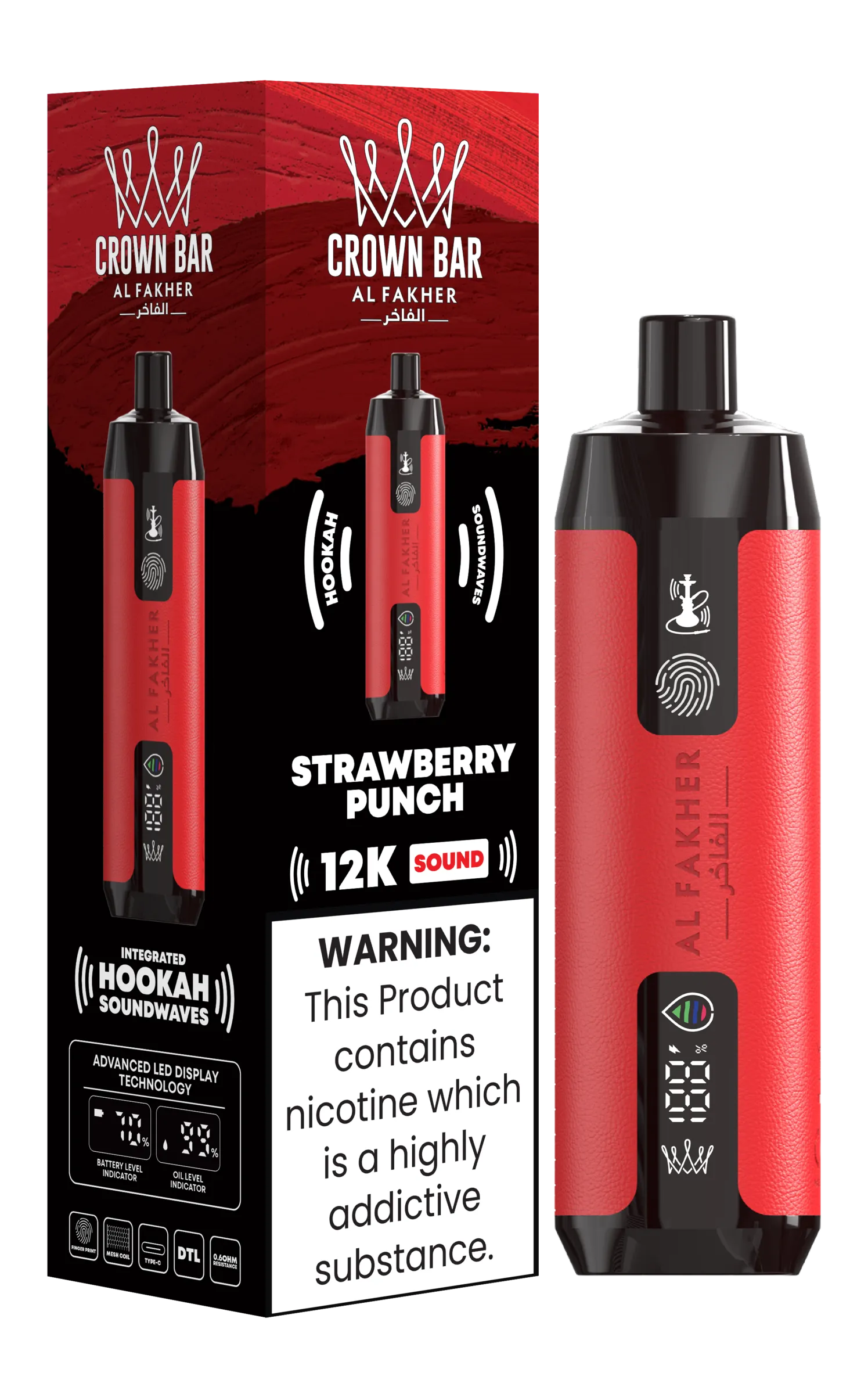 Crown Bar 12K Sound Strawberry Punch
