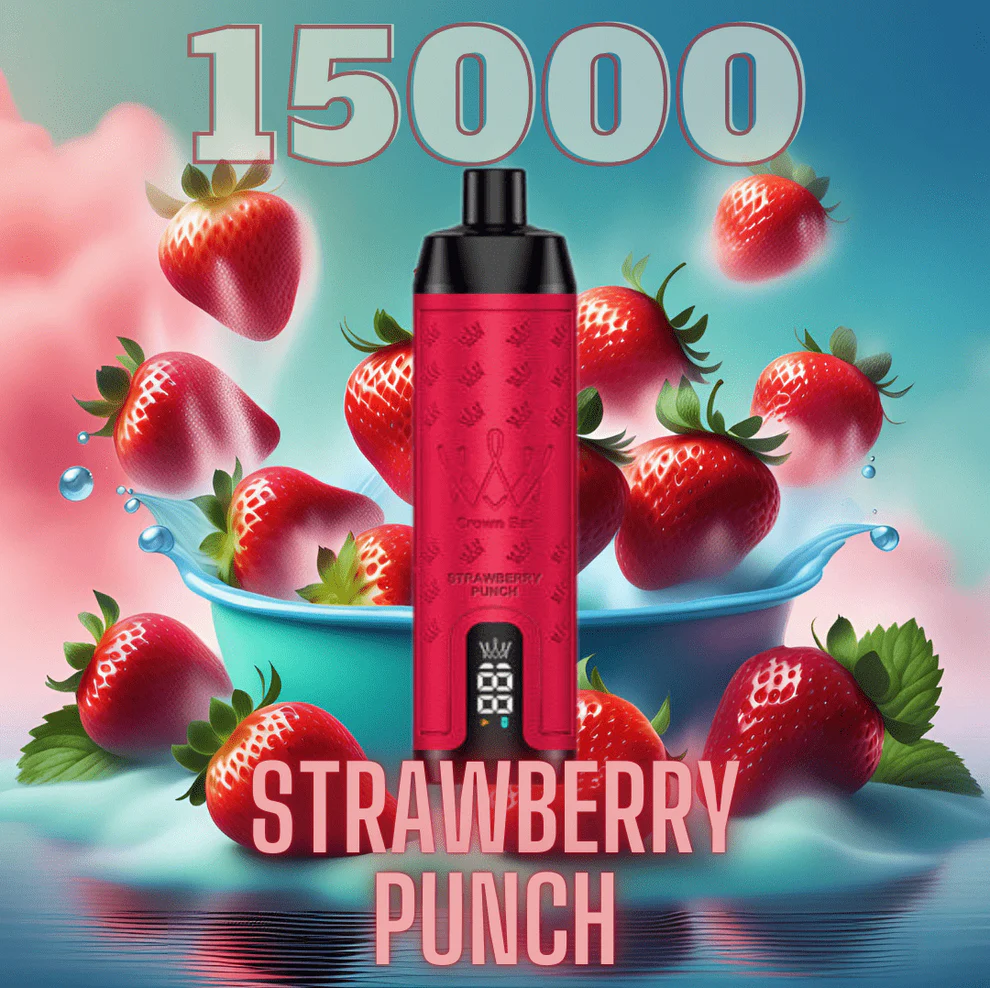 Al Fakher Vape 15000 Strawberry Punch Crown Bar