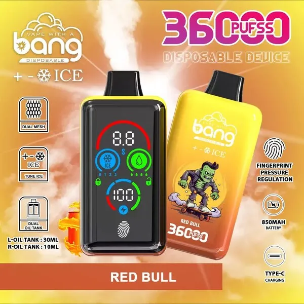 Bang 36000 Ice Control Disposable Vape – Full-Screen Smart Chill Tuning, 36ml, 850mAh, Type-C, 1.0Ω Mesh - Image 6