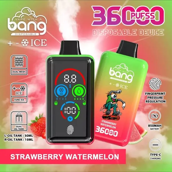 Bang 36000 Ice Control Disposable Vape – Full-Screen Smart Chill Tuning, 36ml, 850mAh, Type-C, 1.0Ω Mesh - Image 11