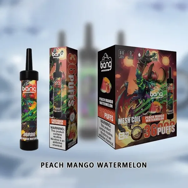 Bang 36000 Puffs Disposable Vape – 40ml Dual Tanks, 0.6Ω Mesh DTL, 650mAh Type-C Rechargeable - Image 9