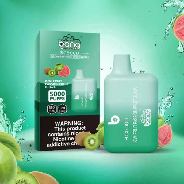 Bang BC5000 5000 Puffs Disposable Vape – 20 Flavors, Mesh Coil, 13ml E-liquid, Type-C Rechargeable - Image 10
