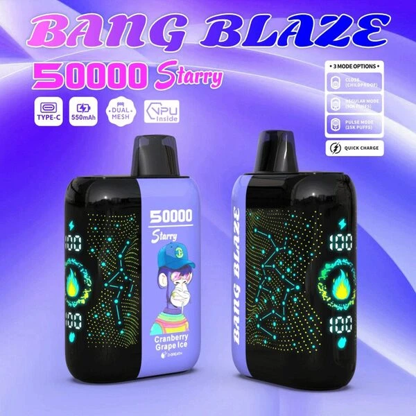 Bang Blaze 50000 Puffs | Starry 50K Disposable Vape – Amazing Smooth Flavor Device - Image 3