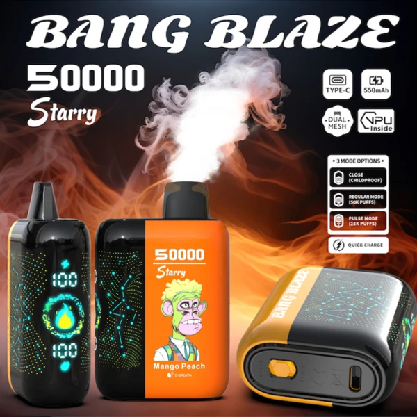Bang Blaze 50000 Puffs | Starry 50K Disposable Vape – Amazing Smooth Flavor Device