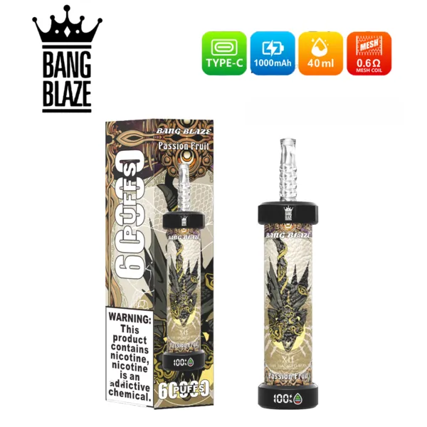 Bang Blaze 60000 60K Puffs Disposable Vape – Ultimate Premium DTL Flavor Device - Image 6