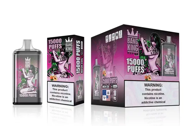 Bang King 15000 Puffs Disposable Vape – Mesh Coil, 25ml E-liquid, Type-C Rechargeable - Image 18