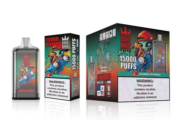 Bang King 15000 Puffs Disposable Vape – Mesh Coil, 25ml E-liquid, Type-C Rechargeable - Image 2