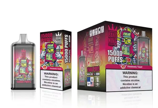 Bang King 15000 Puffs Disposable Vape – Mesh Coil, 25ml E-liquid, Type-C Rechargeable - Image 4