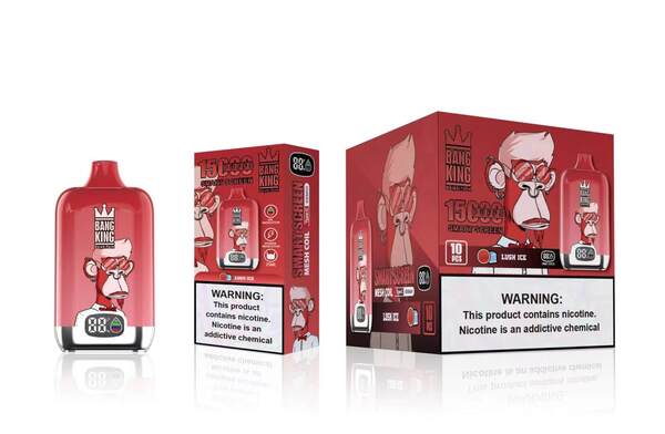 Bang King 15000 Puffs Smart Screen Disposable Vape Pen 10 Flavors 0% 2% 3% 5% Nicotine - Image 2