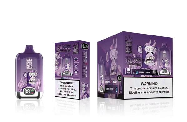 Bang King 15000 Puffs Smart Screen Disposable Vape Pen 10 Flavors 0% 2% 3% 5% Nicotine - Image 5