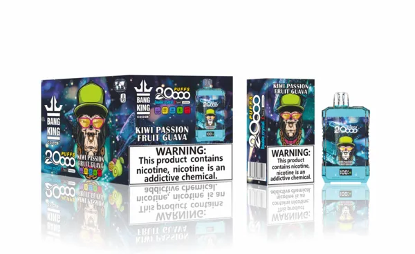 Bang King 20000 Double Crystal Disposable Vape – 25ml, Mesh Coil, LED Screen, Type-C Rechargeable - Image 11