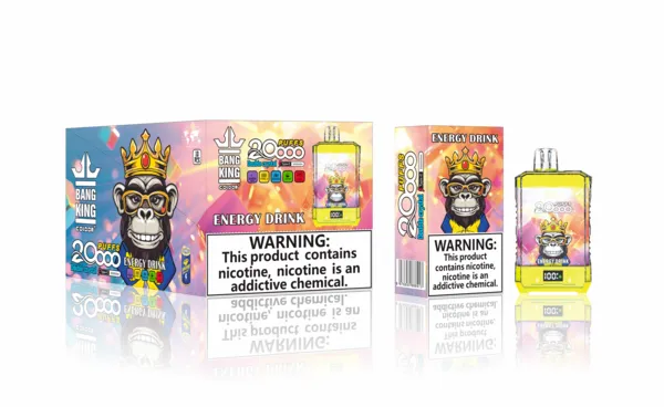 Bang King 20000 Double Crystal Disposable Vape – 25ml, Mesh Coil, LED Screen, Type-C Rechargeable - Image 12