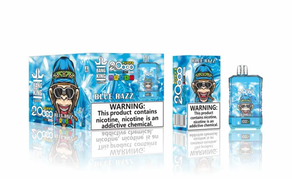 Bang King 20000 Double Crystal Disposable Vape – 25ml, Mesh Coil, LED Screen, Type-C Rechargeable - Image 3