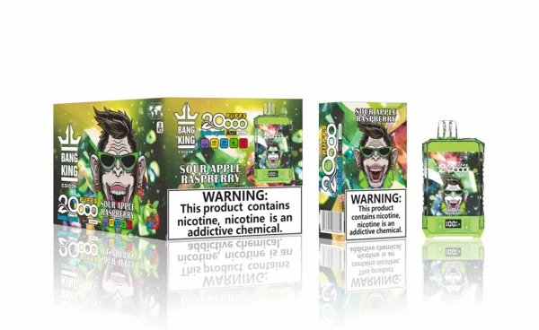 Bang King 20000 Double Crystal Disposable Vape – 25ml, Mesh Coil, LED Screen, Type-C Rechargeable - Image 7