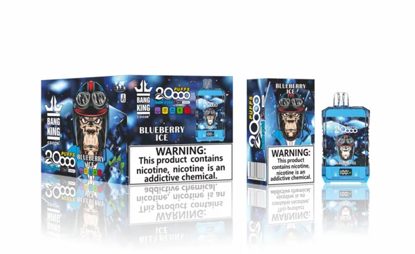 Bang King 20000 Double Crystal Disposable Vape – 25ml, Mesh Coil, LED Screen, Type-C Rechargeable - Image 9