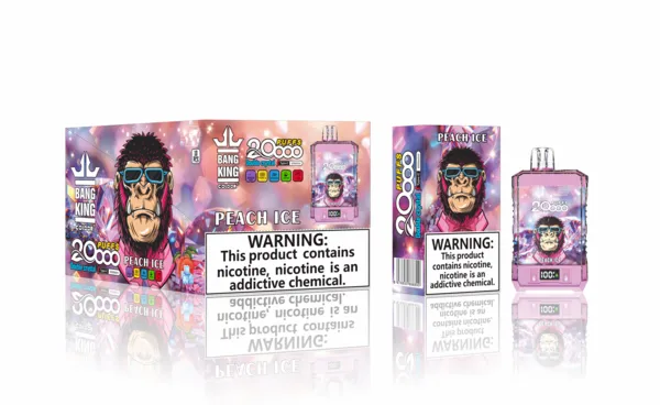 Bang King 20000 Double Crystal Disposable Vape – 25ml, Mesh Coil, LED Screen, Type-C Rechargeable - Image 10