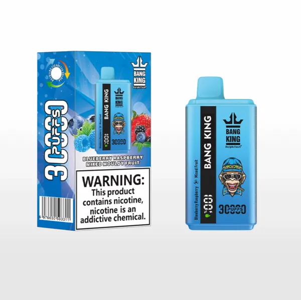 Bang King 30000 Puffs Disposable Vape – Dual Taste, 36ml, 1.0Ω Mesh, LED Screen, Type-C Rechargeable - Image 12