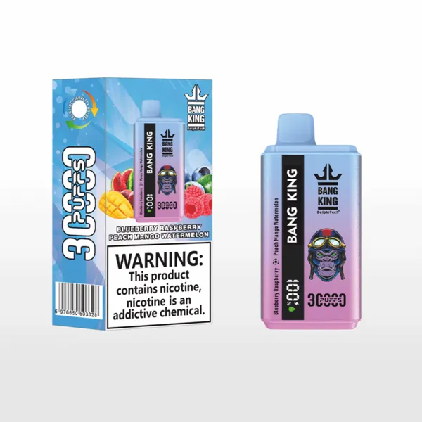 Bang King 30000 Puffs Disposable Vape – Dual Taste, 36ml, 1.0Ω Mesh, LED Screen, Type-C Rechargeable - Image 11
