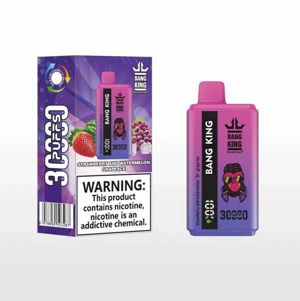 Bang King 30000 Puffs Disposable Vape – Dual Taste, 36ml, 1.0Ω Mesh, LED Screen, Type-C Rechargeable - Image 8