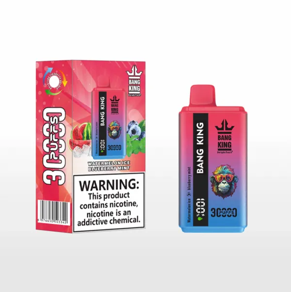 Bang King 30000 Puffs Disposable Vape – Dual Taste, 36ml, 1.0Ω Mesh, LED Screen, Type-C Rechargeable - Image 4