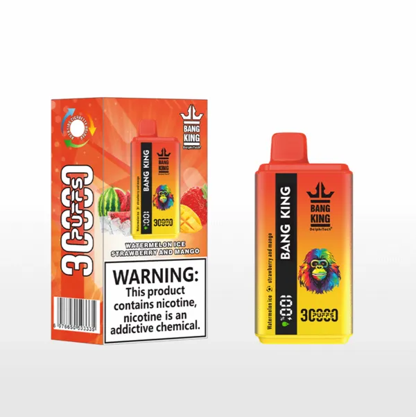 Bang King 30000 Puffs Disposable Vape – Dual Taste, 36ml, 1.0Ω Mesh, LED Screen, Type-C Rechargeable - Image 3