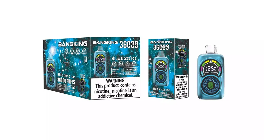 Bang King Constellation 36000 Puffs Dual-Screen Touch Disposable Vape, 30ml, 650mAh, Adjustable Airflow, 12 Flavors - Image 2