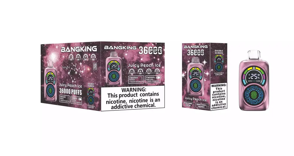 Bang King Constellation 36000 Puffs Dual-Screen Touch Disposable Vape, 30ml, 650mAh, Adjustable Airflow, 12 Flavors - Image 4