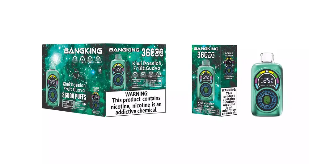 Bang King Constellation 36000 Puffs Dual-Screen Touch Disposable Vape, 30ml, 650mAh, Adjustable Airflow, 12 Flavors - Image 5