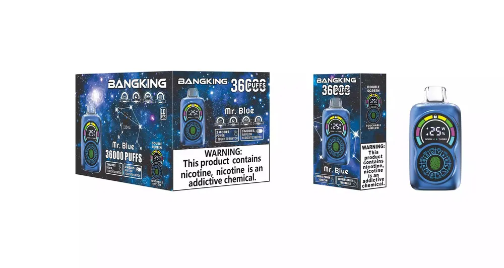 Bang King Constellation 36000 Puffs Dual-Screen Touch Disposable Vape, 30ml, 650mAh, Adjustable Airflow, 12 Flavors - Image 6