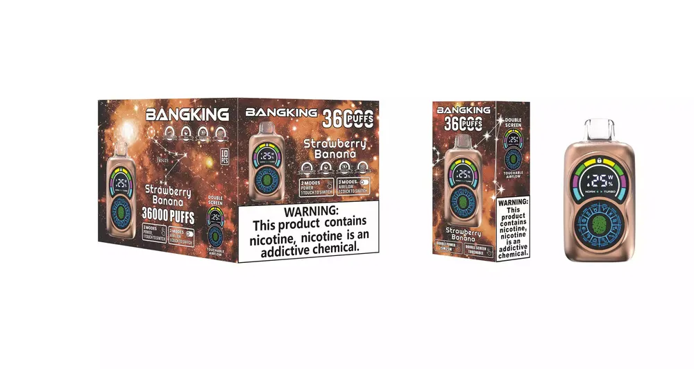 Bang King Constellation 36000 Puffs Dual-Screen Touch Disposable Vape, 30ml, 650mAh, Adjustable Airflow, 12 Flavors - Image 8