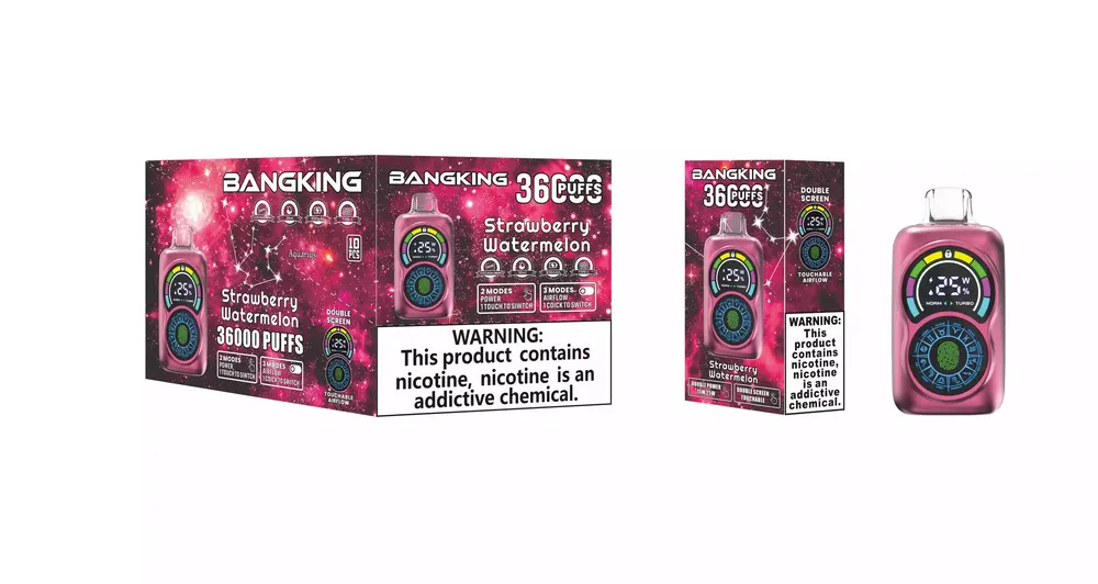 Bang King Constellation 36000 Puffs Dual-Screen Touch Disposable Vape, 30ml, 650mAh, Adjustable Airflow, 12 Flavors - Image 10