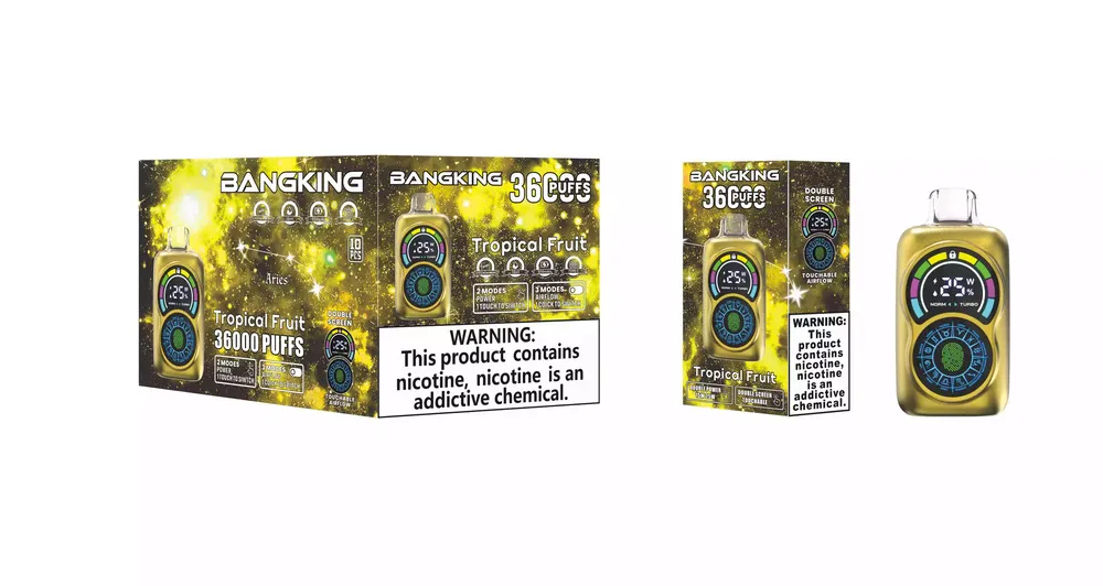Bang King Constellation 36000 Puffs Dual-Screen Touch Disposable Vape, 30ml, 650mAh, Adjustable Airflow, 12 Flavors - Image 12