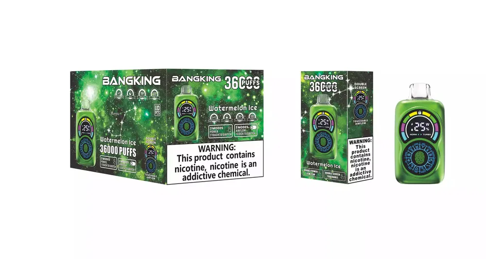 Bang King Constellation 36000 Puffs Dual-Screen Touch Disposable Vape, 30ml, 650mAh, Adjustable Airflow, 12 Flavors - Image 13