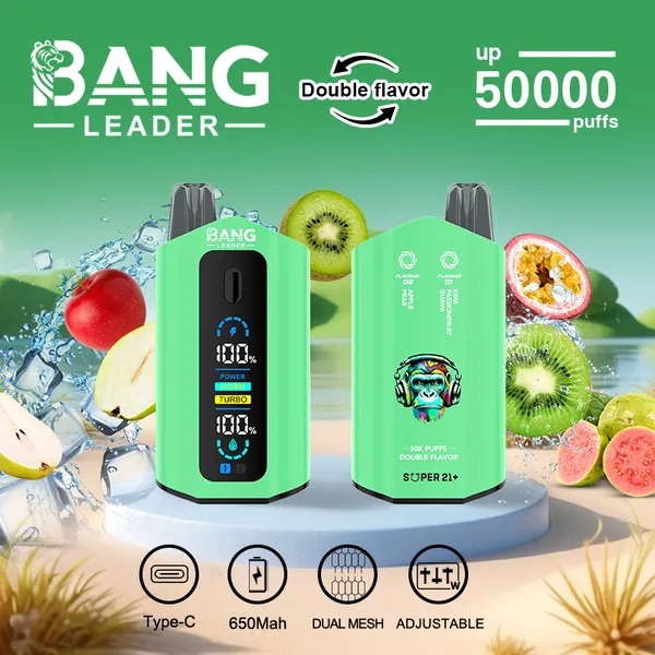 Bang Leader 50000 Puffs Dual Flavor Disposable Vape – Premium Advanced Screen Device - Image 2