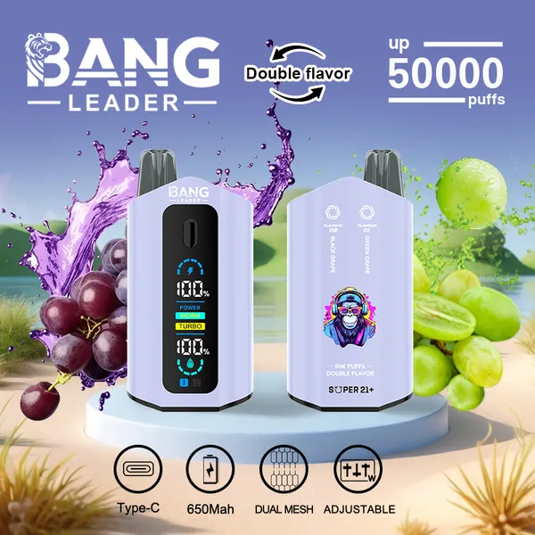 Bang Leader 50000 Puffs Dual Flavor Disposable Vape – Premium Advanced Screen Device - Image 4