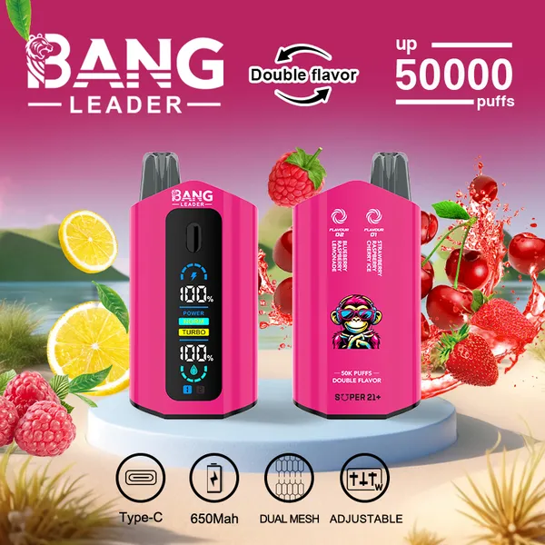 Bang Leader 50000 Puffs Dual Flavor Disposable Vape – Premium Advanced Screen Device - Image 5