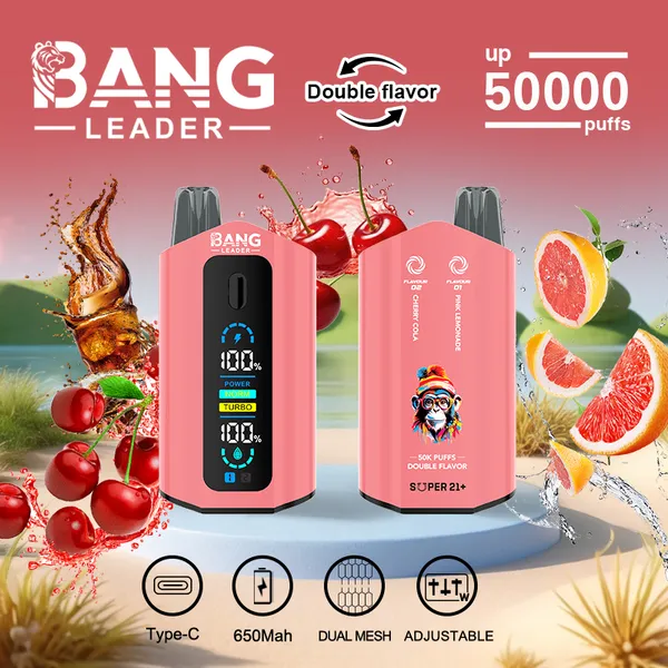 Bang Leader 50000 Puffs Dual Flavor Disposable Vape – Premium Advanced Screen Device - Image 7