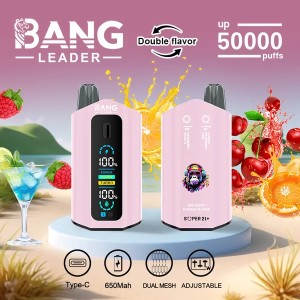 Bang Leader 50000 Puffs Dual Flavor Disposable Vape – Premium Advanced Screen Device - Image 9