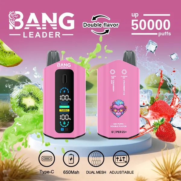 Bang Leader 50000 Puffs Dual Flavor Disposable Vape – Premium Advanced Screen Device - Image 11