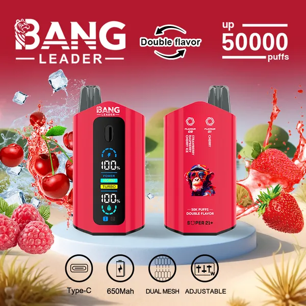 Bang Leader 50000 Puffs Dual Flavor Disposable Vape – Premium Advanced Screen Device - Image 12