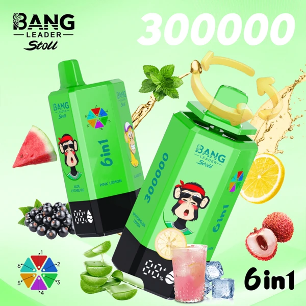 Bang Leader Stoll 300K 6-in-1 Disposable Vape – Amazing 300,000 Puffs Power Flavor System - Image 8