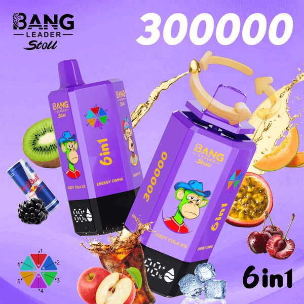 Bang Leader Stoll 300K 6-in-1 Disposable Vape – Amazing 300,000 Puffs Power Flavor System - Image 5