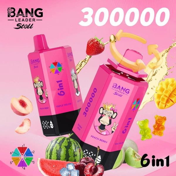 Bang Leader Stoll 300K 6-in-1 Disposable Vape – Amazing 300,000 Puffs Power Flavor System - Image 3