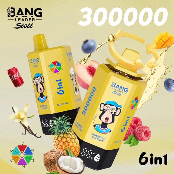 Bang Leader Stoll 300K 6-in-1 Disposable Vape – Amazing 300,000 Puffs Power Flavor System - Image 11