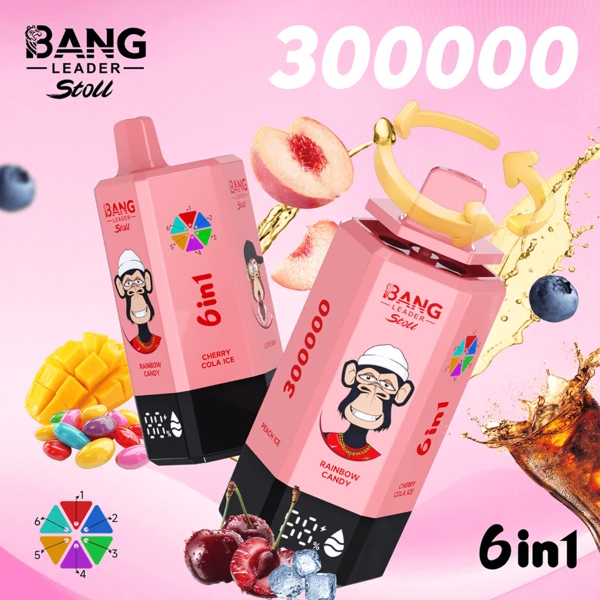 Bang Leader Stoll 300K 6-in-1 Disposable Vape – Amazing 300,000 Puffs Power Flavor System - Image 6