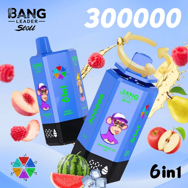 Bang Leader Stoll 300K 6-in-1 Disposable Vape – Amazing 300,000 Puffs Power Flavor System - Image 2