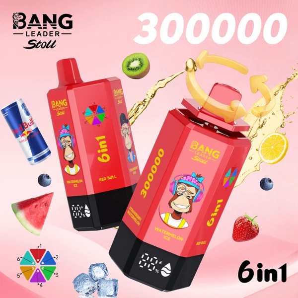 Bang Leader Stoll 300K 6-in-1 Disposable Vape – Amazing 300,000 Puffs Power Flavor System - Image 4
