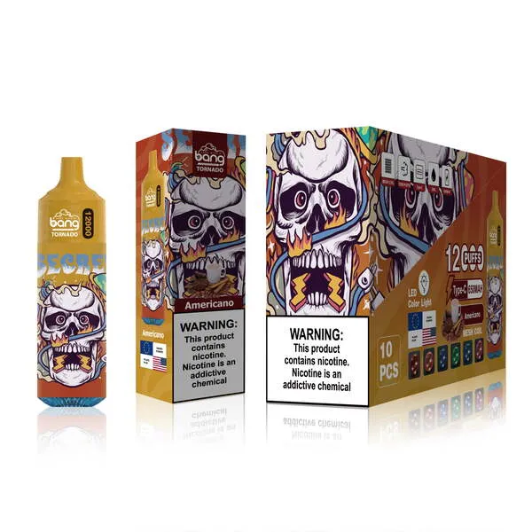 Bang Tornado 12000 Puffs Disposable Vape Pen 20 Flavors Type-C Mesh Coil 650mAh - Image 2