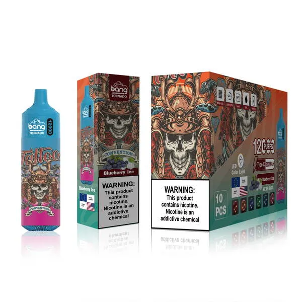 Bang Tornado 12000 Puffs Disposable Vape Pen 20 Flavors Type-C Mesh Coil 650mAh - Image 8